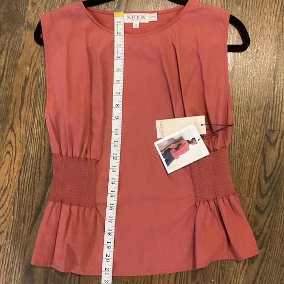 NWT Nation Lela Smocked Top - Size S - Picture 5 of 7